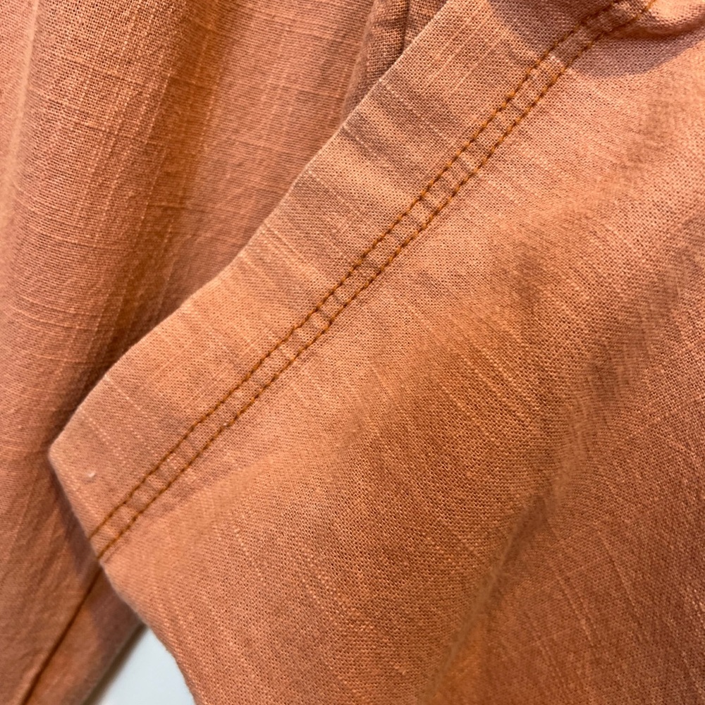 NWT Free People Linen Trouser Cinnamon Brulee SZ 2 - Picture 6 of 12